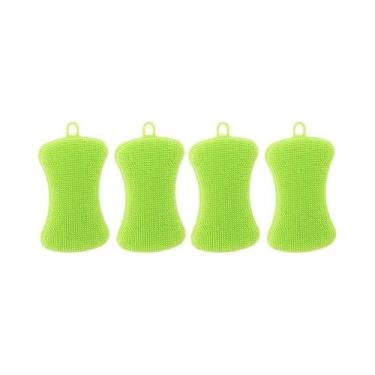 Imagem de Esponja De Silicone Para Cozinha, Escova De Limpeza Doméstica, Acessór