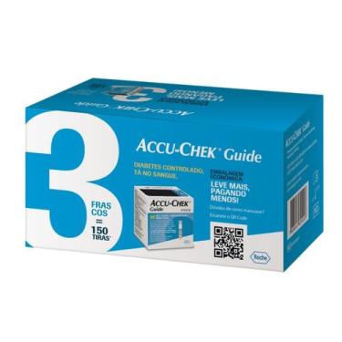 Imagem de Tiras Medidor Glicemia Accu Check Guide 150 Unidades - Accu-chek