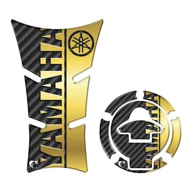 Imagem de Kit Protetor Tanque E Bocal Adesivo Moto Yamaha Fz25 2023-2024 Dourado Dourado