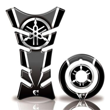 Imagem de Adesivo Protetor Tanque Moto Yamaha 125/150 Ano + 2016 Cor Preto
