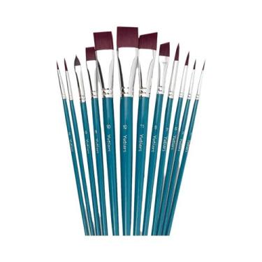 Imagem de Conjunto De 12 Pincéis Para Pintura Facial, Tinta Acrílica Para Pintur