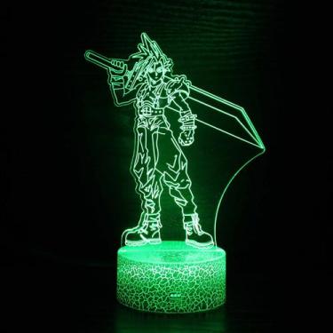 Imagem de Candeeiro de mesa 3D Cartoon Anime Character LED Colorful Touch Rem - 