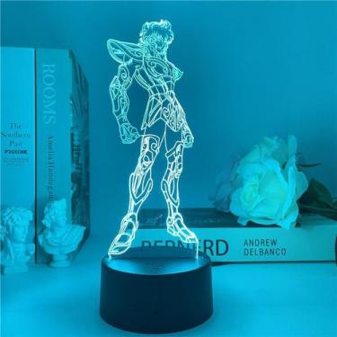 Imagem de Night Light Saint Seiya USB Anime Ornament Touch Control - taiyuanketa