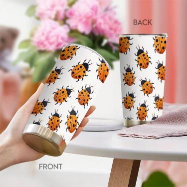 Imagem de Caneca de café de aço inoxidável Travel Tumbler Oasisdream 600ml