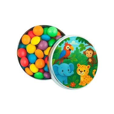 Imagem de Latinha Lembrancinha Personalizada Animais Tropicais