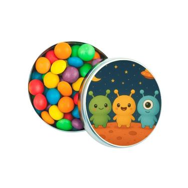 Imagem de Latinha Lembrancinha Personalizada Alienígenas Fofos