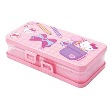 Imagem de Estojo Box Volta As Aulas Escolar Infantil Ludico Hello kitty & Kuromi