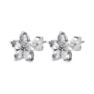 Imagem de Brincos De Argola Femininos Em Prata Esterlina 925 Com Tema De Natal E