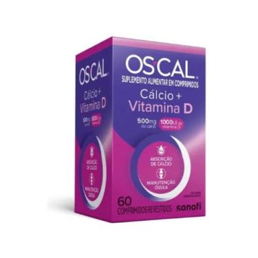 Imagem de Oscal D 500mg Cálcio + 1000UI Vitamina D3 60 Comprimidos Revestidos - 