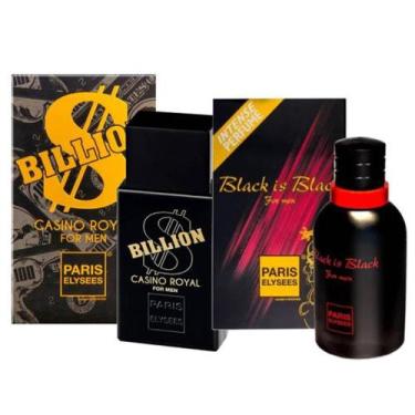 Imagem de Perfume Billion Casino Royal + Black Is Black - Paris Elysees 100ml