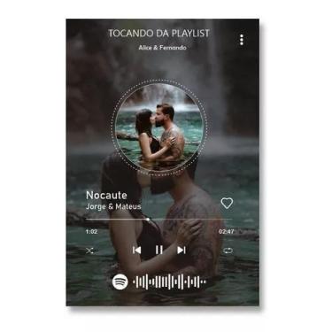 Imagem de Placa Decorativa Spotify Personalizado Com Sua Foto Musica - Loja Dink