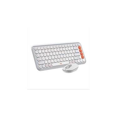 Imagem de Kit Teclado e Mouse Sem Fio Logitech POP Icon com Teclas e Botões Personalizáveis, Silencioso, Bluetooth, Branco- 920-013057