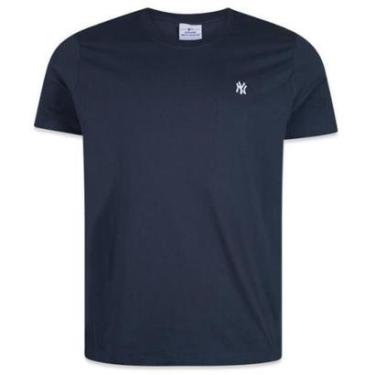 Imagem de Camiseta New Era New York Yankees Mini Logo Bordado Marrom-Masculino