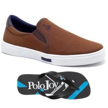Imagem de Kit Tênis Iate Lona + Chinelo Polo Joy Masculino-Masculino