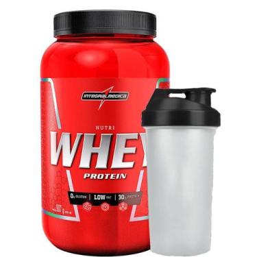 Imagem de Whey protein Nutri Isolado Concentrado Cookie 900g Pote + Coqueteleira