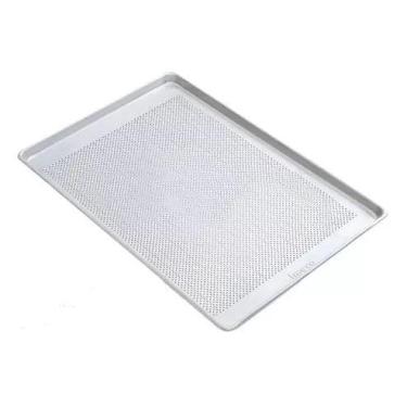 Imagem de Assadeira Forma de Pão Alimínio 60x40 Estampada Perfurada Imeca