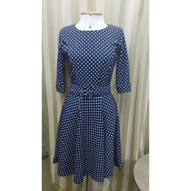 Imagem de Vestido godê com cinto tamanho M - Mauren moda prática