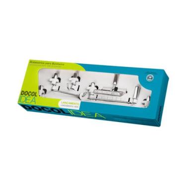 Imagem de Kit De Acessórios Docol Idea 5 Peças - Docol Cromado, Cromado