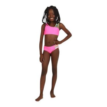 Imagem de Biquini cropped sereia siri kids infantil maite 39044, Rosa, 6