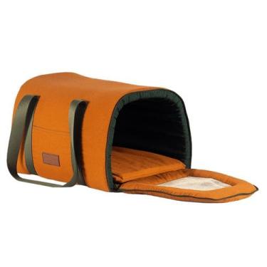 Imagem de Bolsa Transporte Fechado Flat Fabrica Pet, Laranja