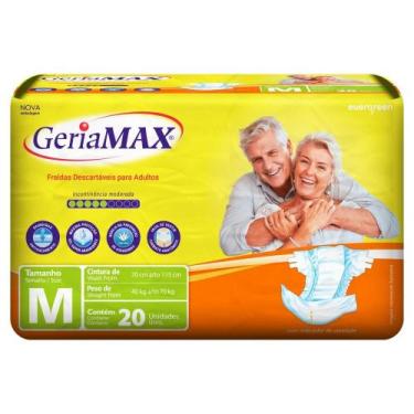 Imagem de Fralda Geríatrica Geriamax M com 20un Embalagem Econômica