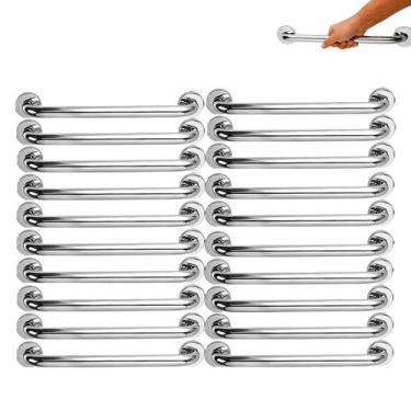 Imagem de Barra de Apoio 40cm Kit 20 Uni Suporte Idoso Corrimao Amputado Deficie