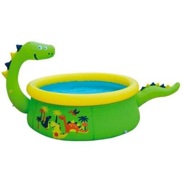 Imagem de Piscina Infantil Inflável Jilong 1400L Redonda - Dinossauro
