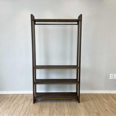 Imagem de Arara de Roupas Linea Ample sem Porta sem Gavetas Madeira Pinus 100CM Tabaco Artfactory Design 100CM