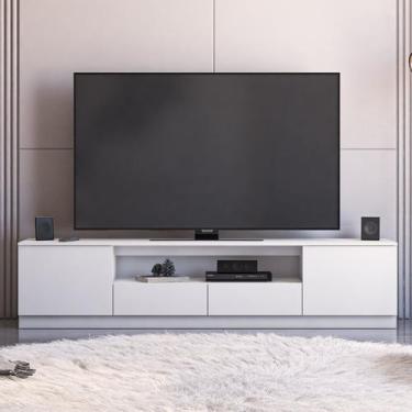 Imagem de Rack para TV até 85 Polegadas 100% MDF 200cm Portas 2 Gavetas Liz Yesc