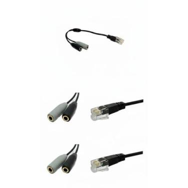 Imagem de Adaptador RJ11 p/ Fone 3.5mm Headset Telemarketing - Congratulations S