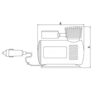 Imagem de Compressor de ar portátil para carros 50 w 12 v 42330/001 Tra