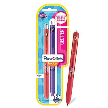 Imagem de Paper Mate Canetas de gel InkJoy, ponta média, cores sortidas, 2 unidades