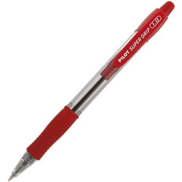 Imagem de Caneta Retrátil Emborrachada x 12 Unidades, Pilot 1410004VM, Vermelho, 1 mm