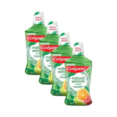 Imagem de Kit 4 Enxaguante Bucal Colgate Natural Extracts Citrus 500ml	