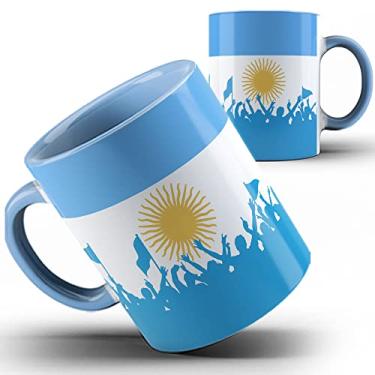 Imagem de Caneca azul Argentina povo argentino