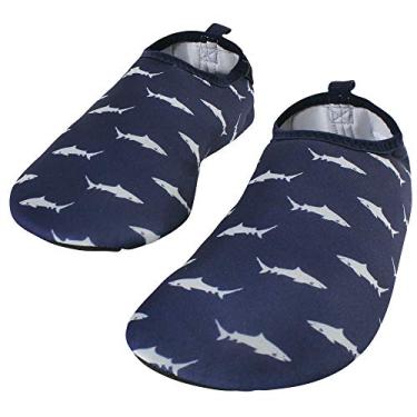 Imagem de Hudson Baby Unisex-Child Water Shoes for Sports, Yoga, Beach and Outdoors, Kids and -Adult Shark, 1 Little Kids