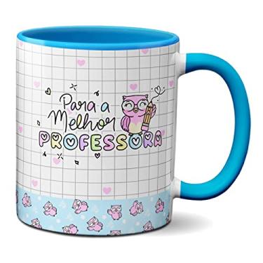 Imagem de Caneca Dia Dos Professores Presente Para Melhor Professora (Azul)