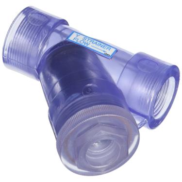 Imagem de Hayward YS00075T Filtro em Y de PVC transparente rosqueado de 3/4" com vedações FPM O-ring