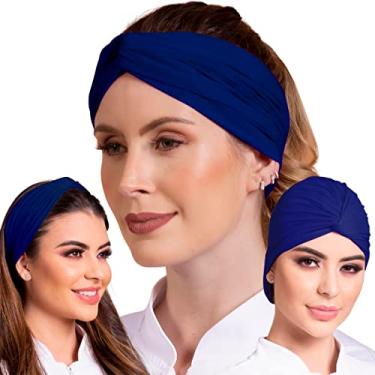 Imagem de Touca Toca Nero Fechada Ou Aberta Estilosa Vira Faixa 2 Em 1 (ÚNICO, Azul)