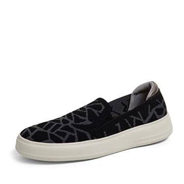 Imagem de Dearfoams Mocassim Sophie feminino sem cadarço leve e confortável, Estampa preta, 35