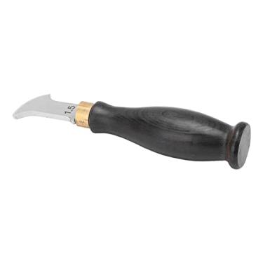 Imagem de Vinco de borda de couro, vinco de couro incisivo portátil sândalo ergonômico para artesanato