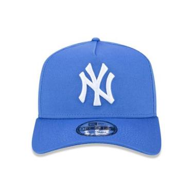 Imagem de Bone 9Forty A-Frame Mlb New York Yankees Aba Curva Snapback Azul New E