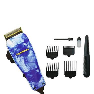 Imagem de Máquina Cortar Cabelo Superbarba Motor Potente Azul