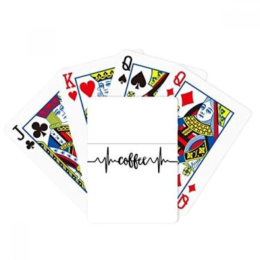 Imagem de DIYthinker Café Eletrocardiograma Estampa Ilustração Poker Baralho Presente de Mesa