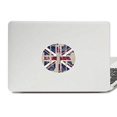 Imagem de Adesivo de notebook com emblema de vinil da bandeira da União Jack do Rei de Londres do Reino Unido