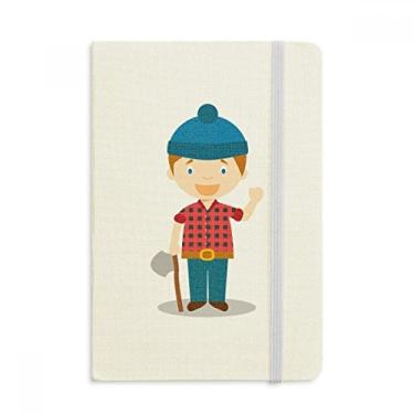 Imagem de Blue Hat Shirt caderno de desenho do Canadá oficial tecido capa dura diário clássico