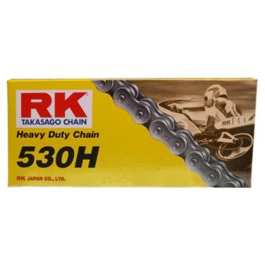 Imagem de RK Racing Chain M530HD-130 (série 530) aço 130 elos padrão sem O-ring corrente com ligação