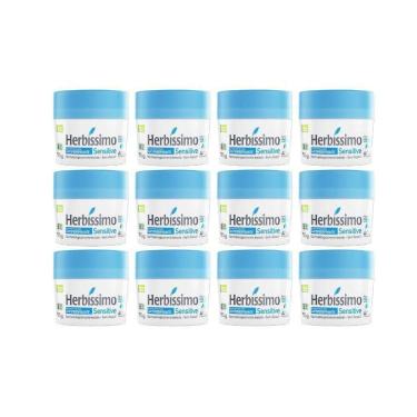 Imagem de Desodorante Creme Herbíssimo 55G Sensitive - Kit Com 12Un