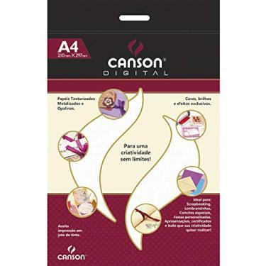 Imagem de Papel Digital A4 180g/m², Canson, 66668778, Branco Telado, 15 Folhas