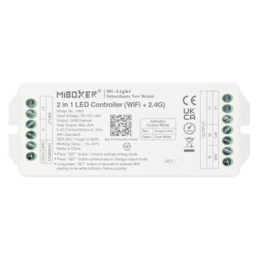 Imagem de LGIDTECH PW2 Miboxer 2 em 1 controlador de fita de LED de alta potência saída máxima 20A, compatível com aplicativo Tuya, Alexa Google Home Voice Control